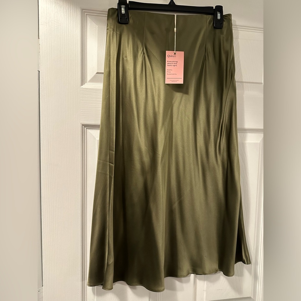 MIDI Silk Skirt